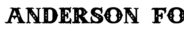 Anderson Four Feather Falls font preview